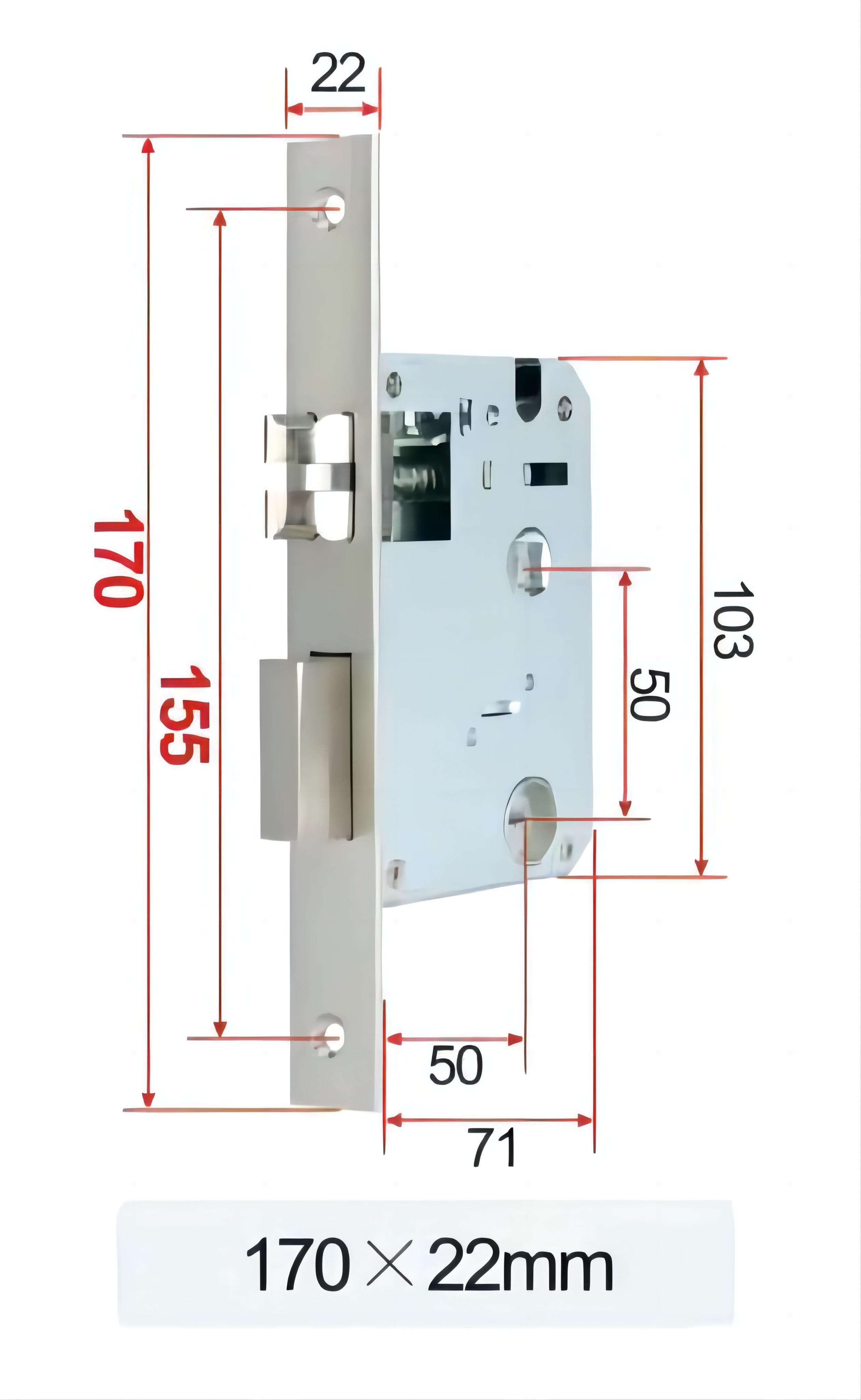 Lock Body 70 - Stainless Steel